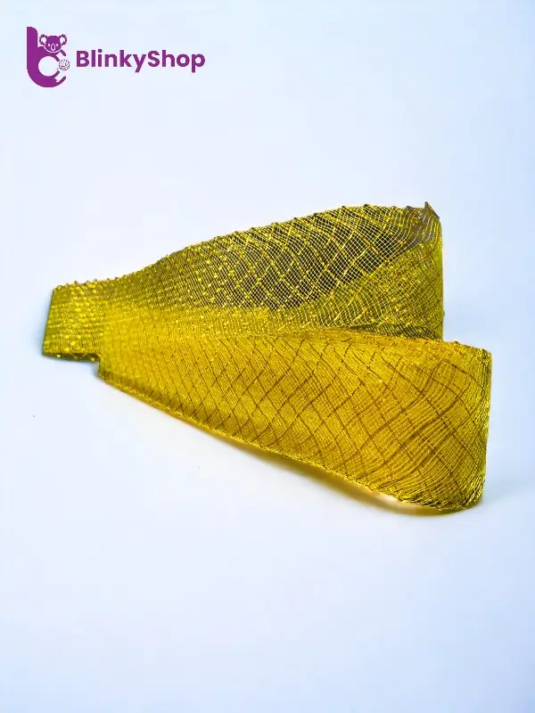 Rijelina de 4 cm cu fir strălucitor auriu