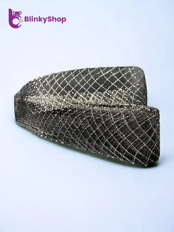 Rijelina de 4 cm cu fir strălucitor negru