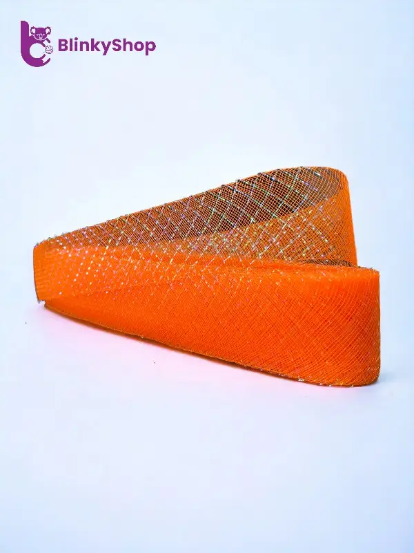 Rijelina de 4 cm cu fir strălucitor portocaliu