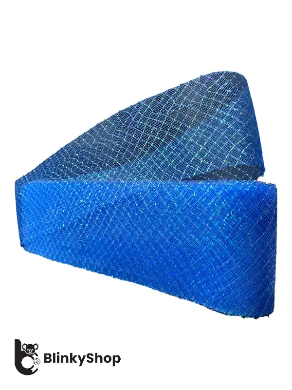 Rijelina de 8 cm cu fir stralucitor albastru
