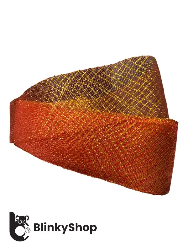 Rijelina de 8 cm cu fir stralucitor rosu