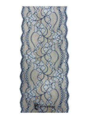 Dantela elastica bicolora - gri