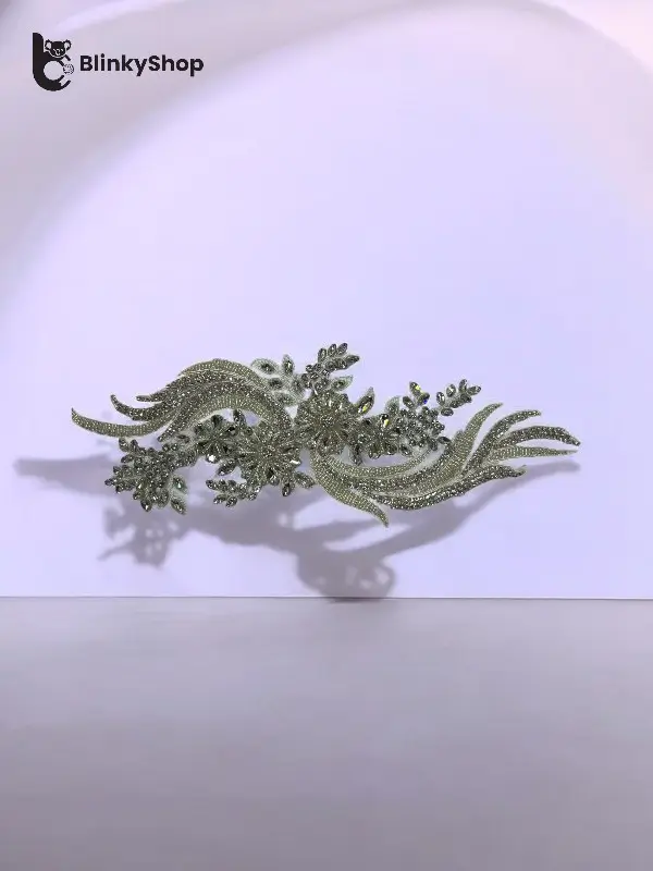 Broderie Dantelă Sonia argintie(1)