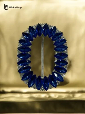 Catarame Metalice Decorative Ovale Albastru