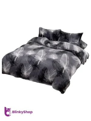 Lenjerie Cocolino cu Elastic 701, gri cu imprimeu pene