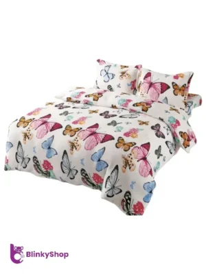 Lenjerie Cocolino cu Elastic 703,alb cu fluturi