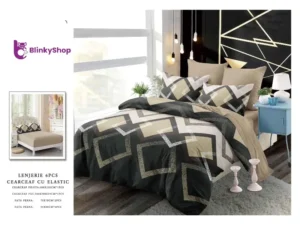 Lenjerie Finet 6 Piese N626, cu 4 fete de perna