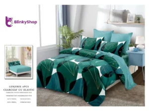Lenjerie Finet 6 Piese N632, cu doua fete si 4 fete de perna