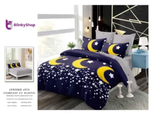 Lenjerie Finet 6 Piese N633, cu doua fete si 4 fete de perna