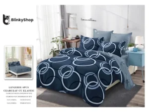 Lenjerie Finet 6 bumbac, 4 fete de pernaPiese cu Elastic E639,