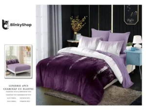 Lenjerie Finet 6 Piese cu Elastic E648, 4 fete de perna