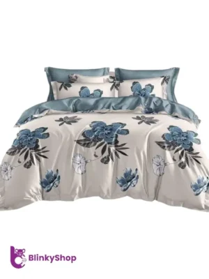 Lenjerie Finet 6 Piese cu Elastic E708, 4 fete de perna, model floral