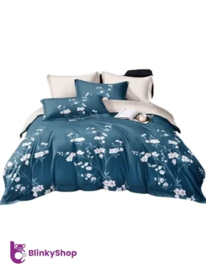 Lenjerie Finet 6 Piese cu Elastic E714, verde inchis cu model floral