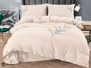 LENJERIE DE LUX BRODATA FINET C402, 4 piese, crem