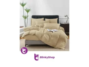 Lenjerie de lux bumbac tricotat B603, 4 piese, bej