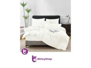 Lenjerie de lux bumbac tricotat B609, 4 piese, ivoire