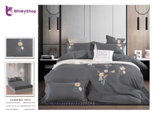 Lenjerie finet gros cu elastic G603, 4 piese, brodat