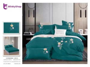 Lenjerie finet gros cu elastic G608, 4 piese, brodata